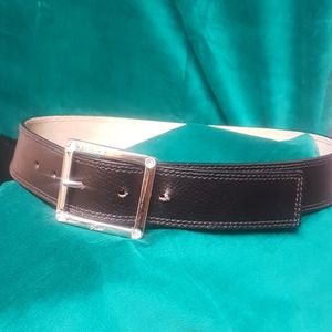 Guess Black Leather Belt 30 inches